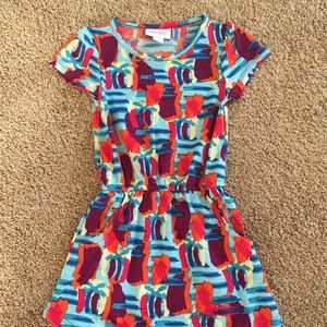 LuLaRoe Mae girls dress size 2